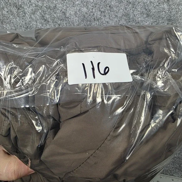 Gap Vest Women L Brown Puffer Zip Up Solid - Picture 14 of 14